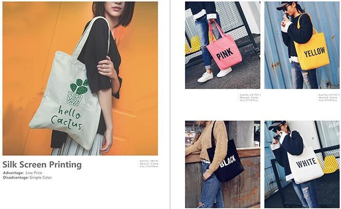 Custom silk screen printed Cotton material handle style blank natural cotton canvas bag without logo bagplastics bagease