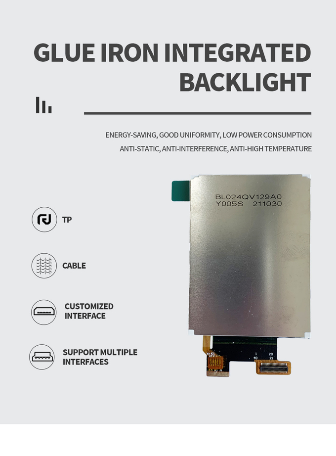 TFT HD SPI Interface LCD Display Module 240x320 Semi Transparent 2.4Inch