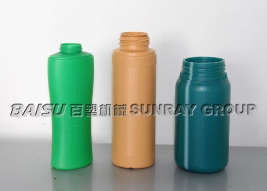 250ml Shampoo Plastic Bottle Molding Machine 2 Pneumatic Cylinders SRB70D-3