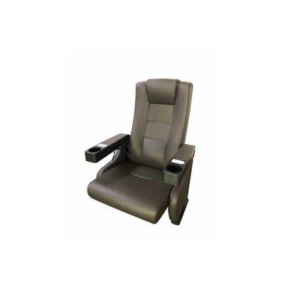 Commercial Cinema Folding Chairs With Cupholder Fabric Foam Upholstery