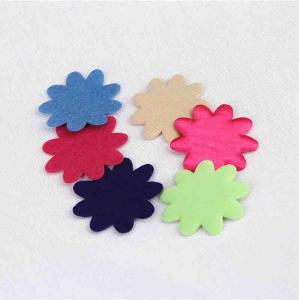 China Multi-Color Satin Applique Flower Applique Crafts For Garment Accessories Size 40 mm wholesale