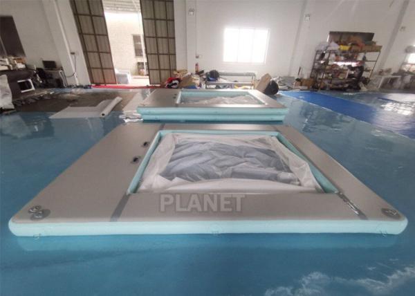 Quality Anti Jellyfish Yacht Inflatable Floating Ocean Pool With Net for sale