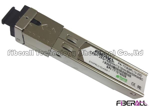 Quality Class B+ GPON OLT SFP Module Single Mode Optical Transceiver Single Fiber SC 20KM for sale