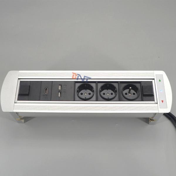 Quality Commercial Motorized Table Flip Up Power Outlet With USB Charger for sale