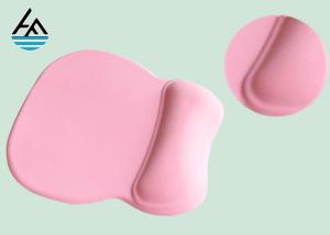 China Distinctive Pink Computer Mouse Pad With Wrist Rest Support Light Weight For Office wholesale
