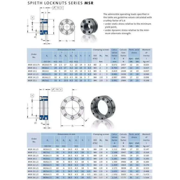 Precision lock nuts MSR-M150X3.0
