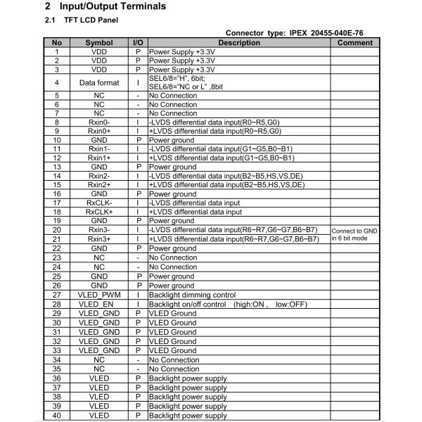 Tianma Original 1280x800 Industrial TFT LCD Display Module 10.1 Inch TM101JDHG40-00