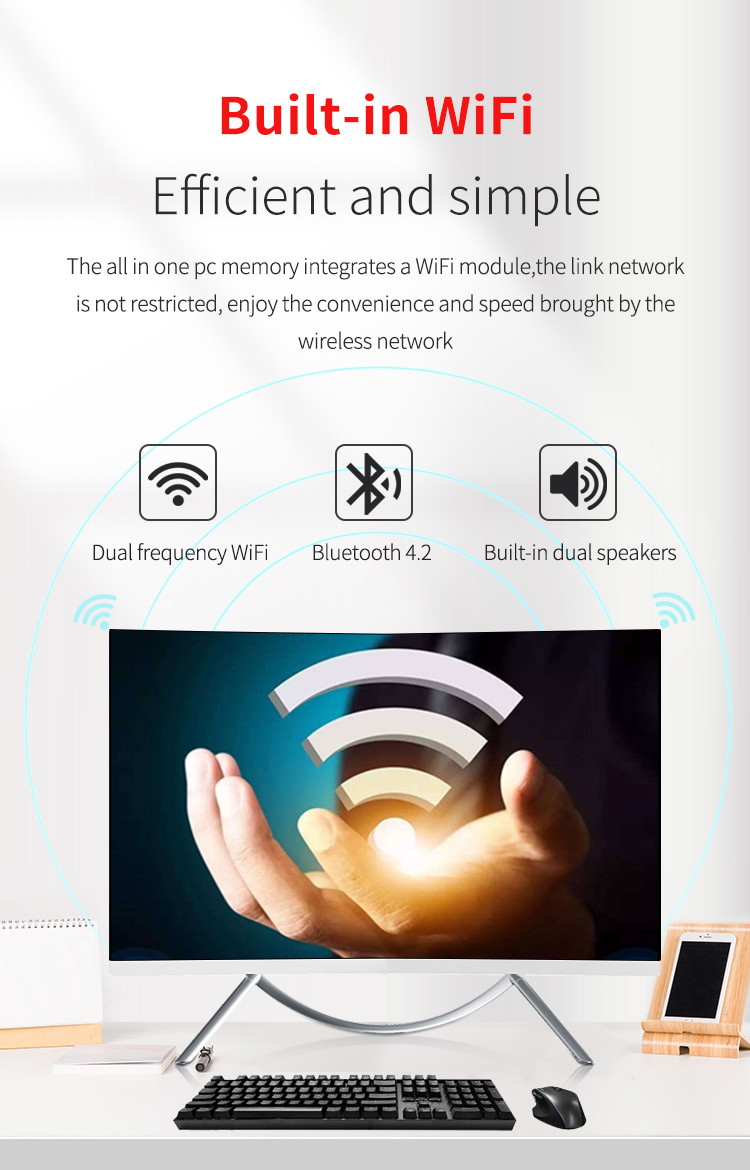 Bluetooth 4.2 HM81 I7 Desktop Computer Dual Frequency Wifi
