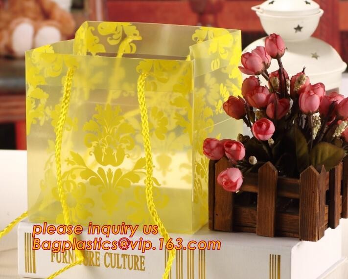 Promotional customized high quality soft loop plastic cloth bag,manufacturer custom soft loop handle polyethylene PE pla
