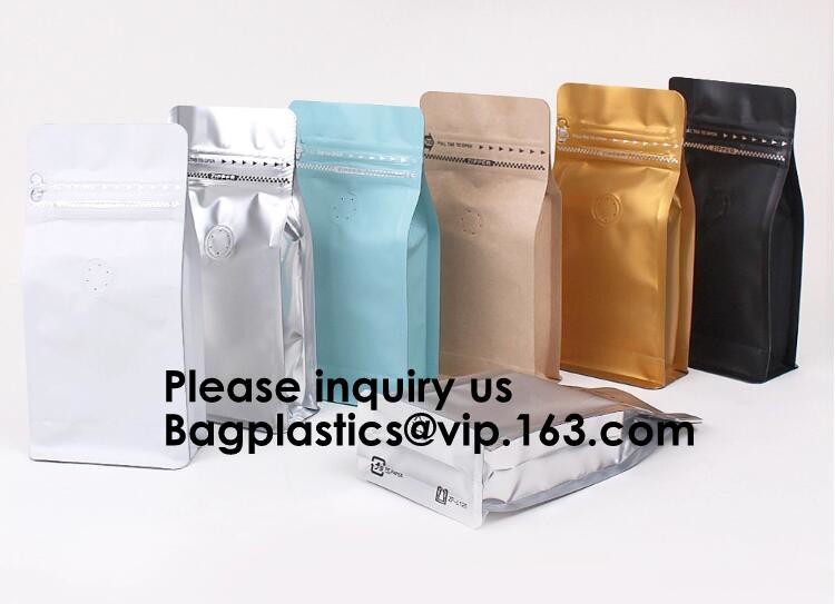 Kraft Bags With Window, Resealable Large Kraft Zip lockk Food Storage Bags,Storing Food,Nuts,Seeds,Beans,Tea Leaves, Coffe