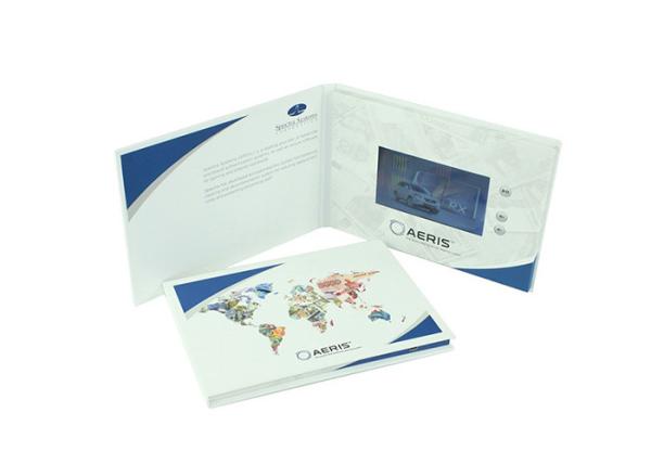 Quality Memory Custom Invitation Lcd Video Greeting Card A5 Art Paper Printing For Gifts for sale