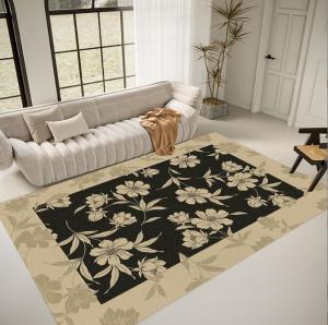 China Household Printed Living Room Floor Rug Light Luxury Pattern Coffee Table Blanket wholesale