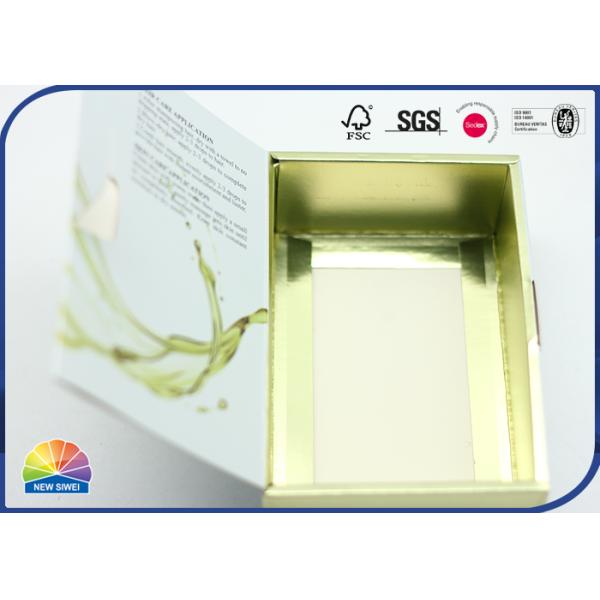 UV Print Gold Paper Box Book Shaped Folding Packaging Box For Soap