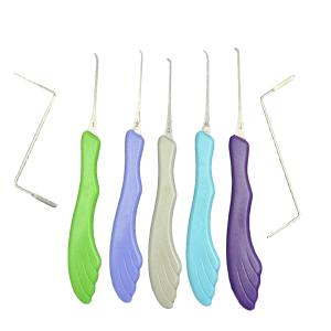 China Professional Lock Picking Practice Kit 5pcs Huk Lock Pick Set Mix Color wholesale