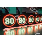 3906 Dot / m2 Pixel Density Traffic Road LED Speed Limit Sign Display Board for