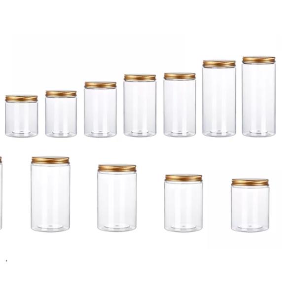 300ml Clear PET Plastic Cosmetic Jar
