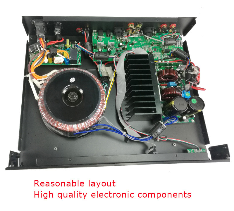 Super Bass 2U Class D Subwoofer Amplifier Home Theater Mono Amplifiers 1000W RMS