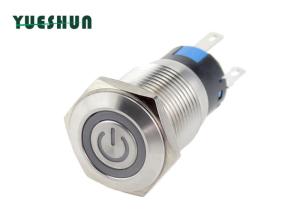 China Waterproof Anti Vandal Push Button Switch , 16mm Illuminated Pushbutton Switch wholesale