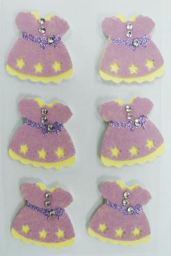 Quality Stationery 3D Printable Fabric Stickers With Rhinestone Decorative Beautiful for sale