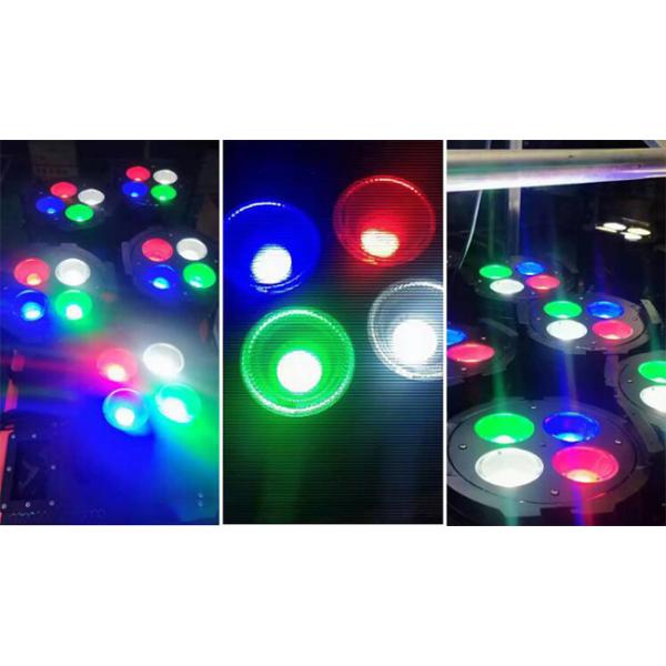 4 *50WRGBW/War+Withe 512DMX LED Cob Par Can Light For TV Studio Theater LED Face Light 200W Par