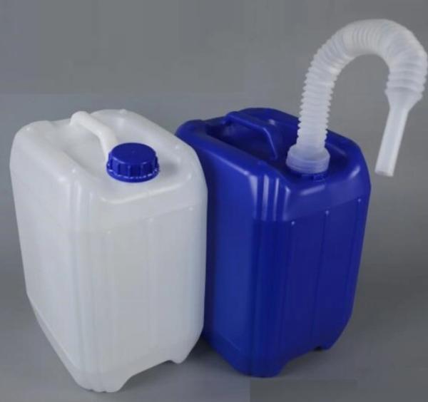 Quality Grease Enclosed Square Jerry Can HDPE 25 Litre Chemical Container for sale