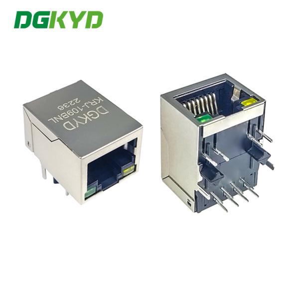 Quality Ethernet Cable RJ45 Jack Single Port With Internal Filter W/O EMI Fingers for sale