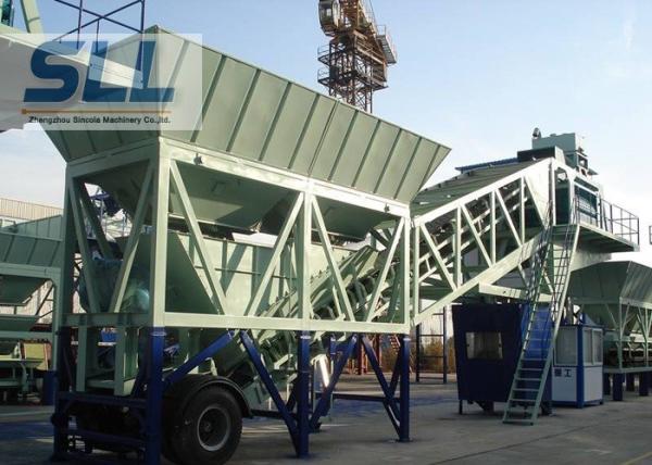 Quality Wet Mix Mobile Concrete Batching Plant Computer Control 35m3/H Capacity for sale