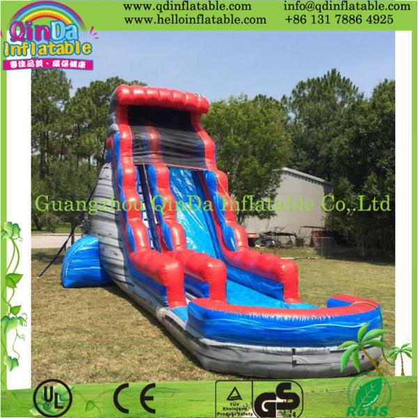 Quality Durable Inflatable Slide with Pool, Water Slide Park, Giant Hippo Slide for Water Park for sale