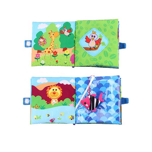 Polyester 20x20cm Soft Cloth Books For Babies ASTM Standard