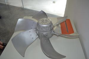 China 7000m3/h Three Phase Sickle Blade 1305rpm AC Axial Fan 450mm Blade wholesale