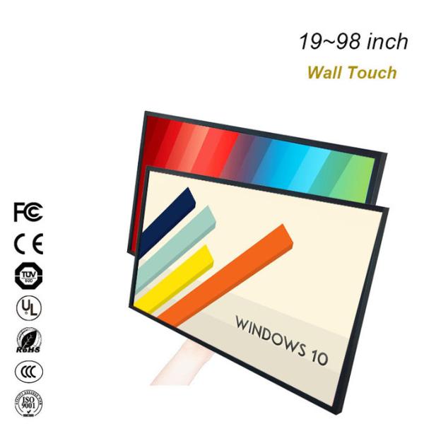 86'' Interactive Displays Wall Mounted With Multi-Touch LED Back-lit Digital Whiteboard
