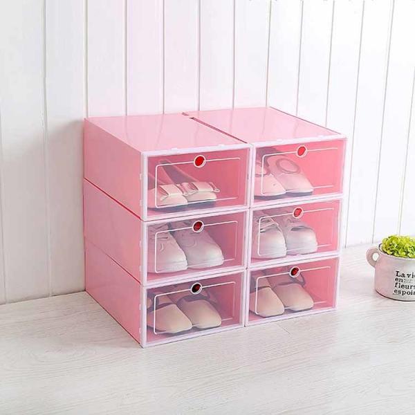 Quality Odorless Detachable Household Shoe Box Square PP Plastic Multiscene Use Practical for sale