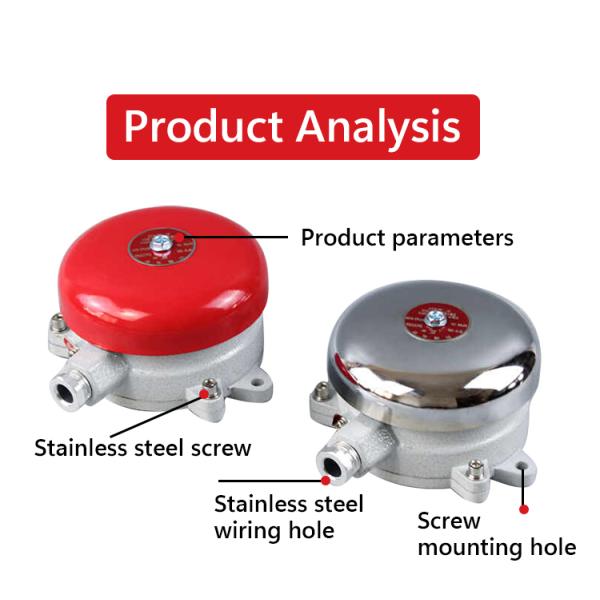Atex Factory Hazardous Ex TD Dust Explosion Proof Area Alarm Bell