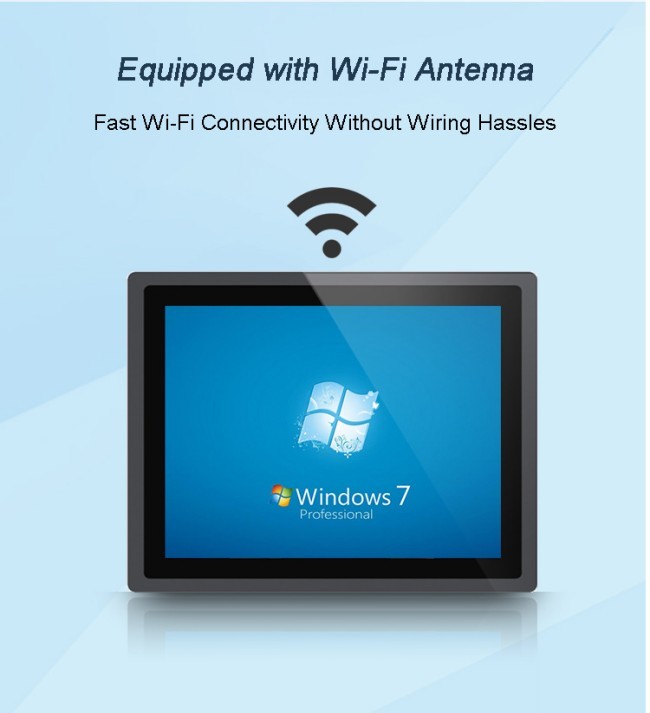 21.5 Inch LCD Industrial Monitor Ip65 Panel Wall Mount Embedded Capacitive Touch Screen Display Industrial Panel Pc