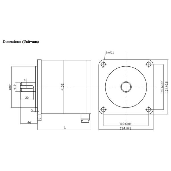 1.2°3phase Hybrid Stepper Motor-NEMA42