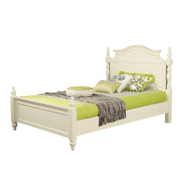 Rubber Wood made Kids/Children/Single white bedroom 1.2/1.4M small bed Space saving furniture with Study table/bookcase