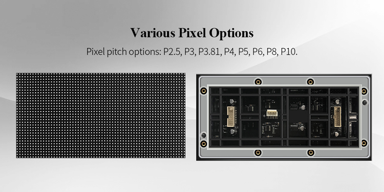 320x160mm Size Wall Mounted Fixed LED Display P10 For Commercial Advertising