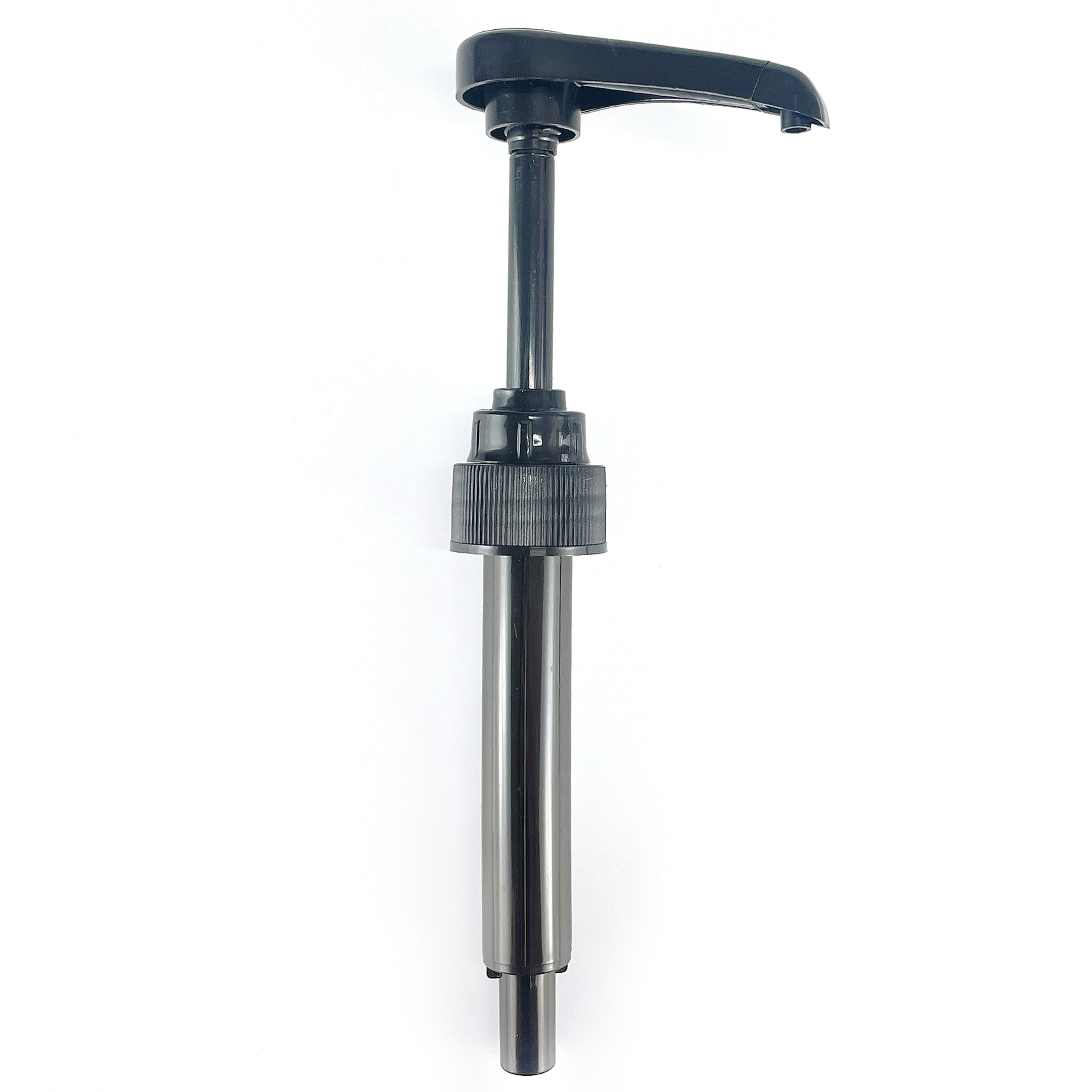 28 410 black  Plastic Long nozzle syrup bottle pump dispenser food grade pump for syrup