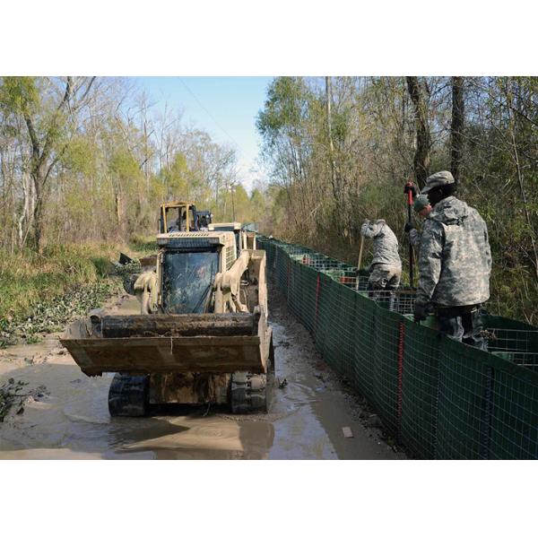 Collapsible Sand Earth Filled Defence barriers Wall With Non - Woven Polypropylene