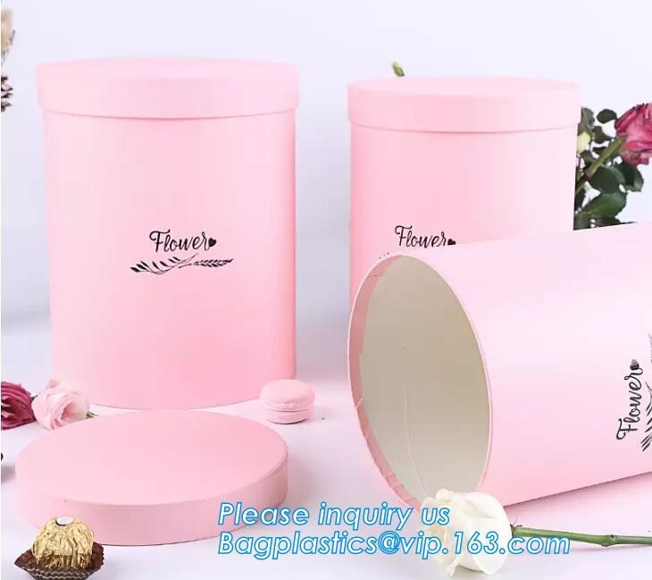Custom design gradient color luxury paper packaging gift box with lid,Paper Flower Box Florist Bouquet Box Packaging Ros