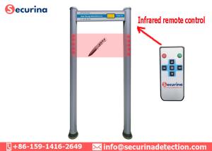 China Elliptical Column Walk Through Security Detector , Door Frame Metal Detector Multi Zone wholesale