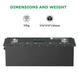 Rechargeable 12.8V 400Ah Lifepo4 Lithium Ion Caravan Battery Deep Cycle For RV