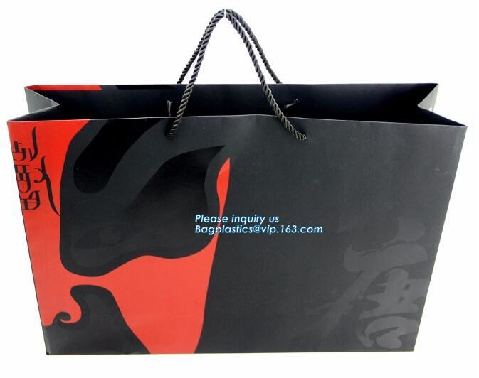 Custom paper bag with handle coated white paper bag printing pattern flower carrier bag,Flower carrier paper bags with d
