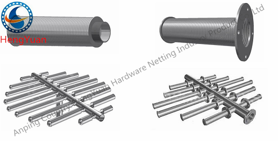 Easy 316 Wedge Wire Screen Pipe / Johnson Wire Screen Intake Header And Hub Laterals & Hub Radial Laterals