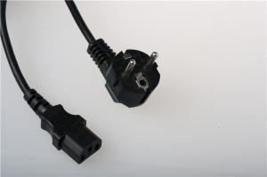 China Fully Molded Ergonomic Design European Power Cord For Notebook Computers wholesale