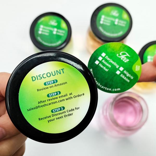 Quality Round Custom Candle Warning Labels With PE PET Bopp Vinyl Synthetic Paper for sale