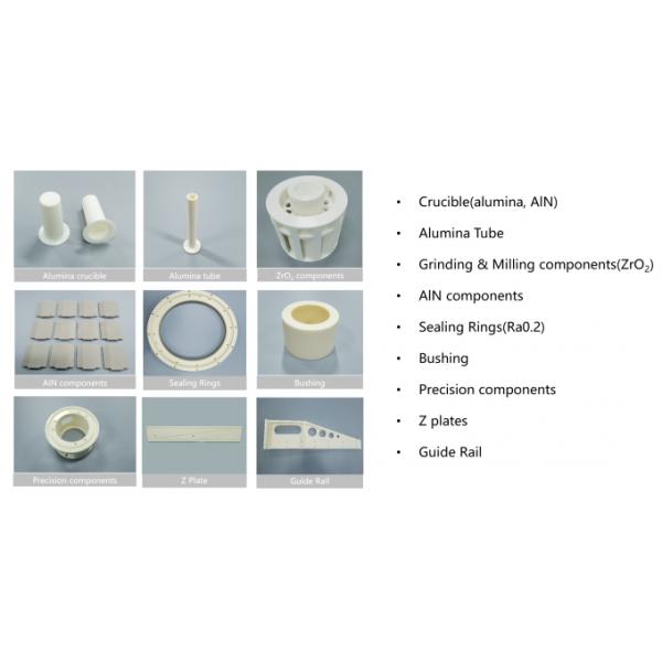 99.8% High Purity Alumina Ceramic Wheels And Nozzles For Industrial Machinery 0