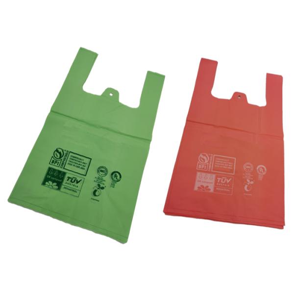 Singlet Shape 1 MIL Kitchen Waste Bags Biodegradable Trash Can Liners