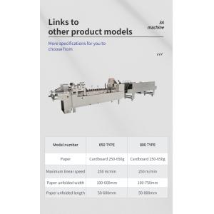PLC Control Automatic Box Folding And Gluing Machine 380V Zh700d