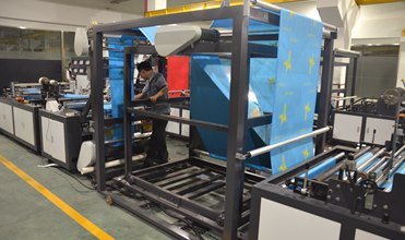 Auto Non Woven Two Color Flat Silk Screen Printing Machine